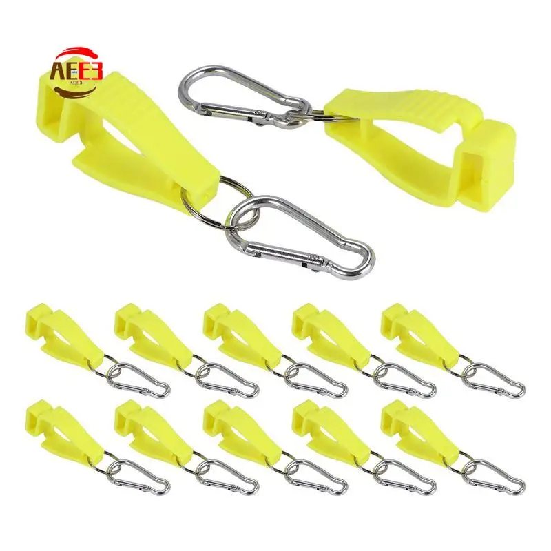 

AEE3-Glove Clips For Work Glove Holders Glove Belt Clip With Metal Carabiners For Construction Worker Guard Labor