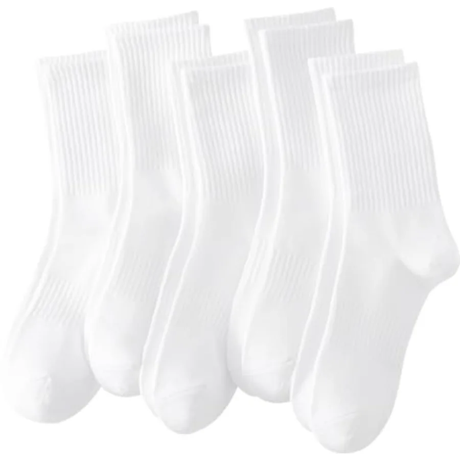 

Rehelu Womens Crew Socks Cotton Long Gym Socks Lightweight Athletic Running Socks