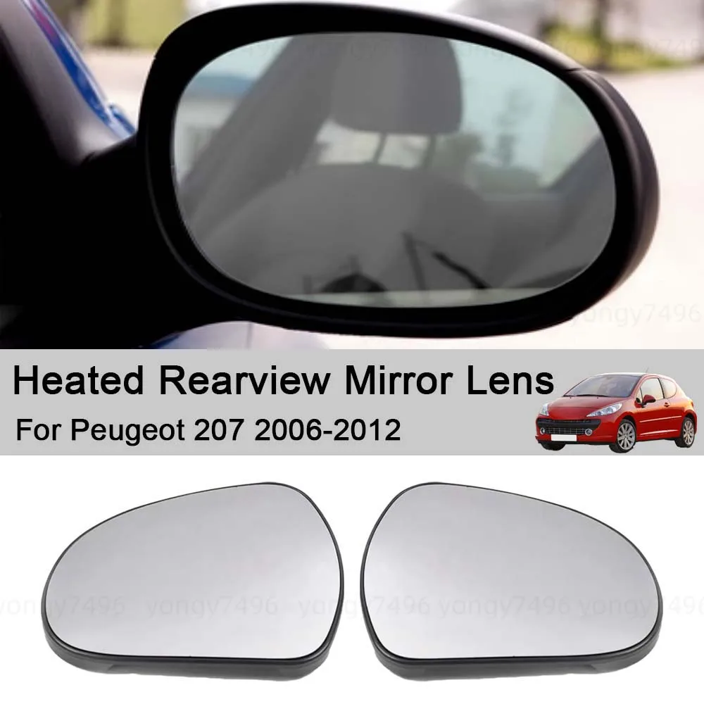 

Cars Accessories Heated Rearview Mirror Lens For Peugeot 207 2006-2012 Car Styling Upgrade Car Rearview Accessories Modify A Car