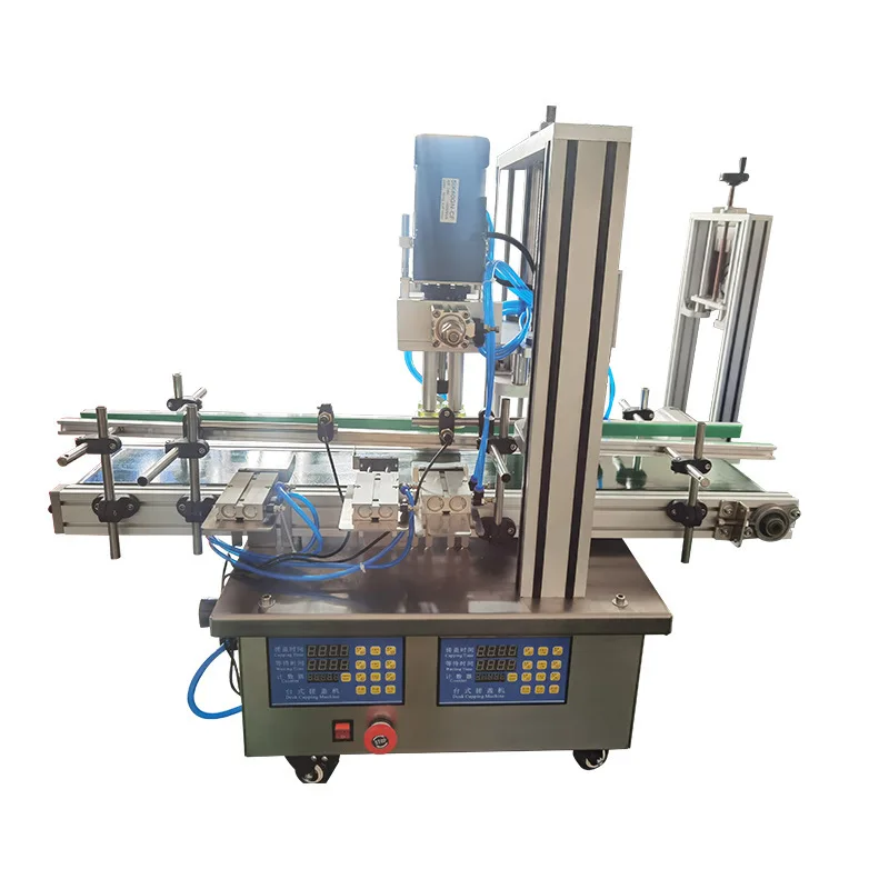 Automatic Small Plastic  Bottle  Capping Machine with Conveyor Line  for Round Bottle Capping  Line