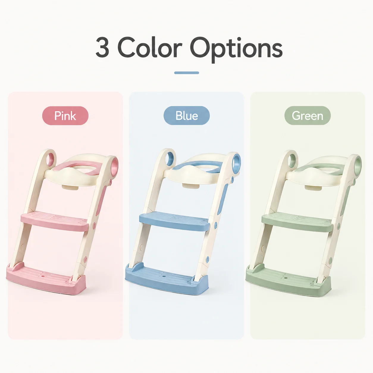 Baby Toilet Trainer Toilet Seat Ladder Step Stool Foldable Potty Seat Kids Bathroom Adjustable Anti Slip Portable Travel Set