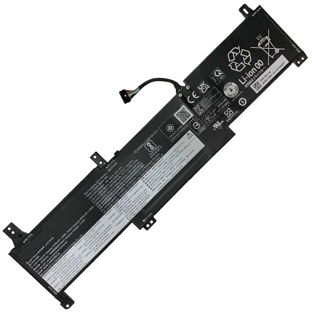 11.25V 42Wh Laptop Battery L21M3PF0 For Lenovo Ideapad 14 ALC7 15 IAU7 V15 G2-ITL Series L21D3PF0 L21C3PF0 L21L3PF0