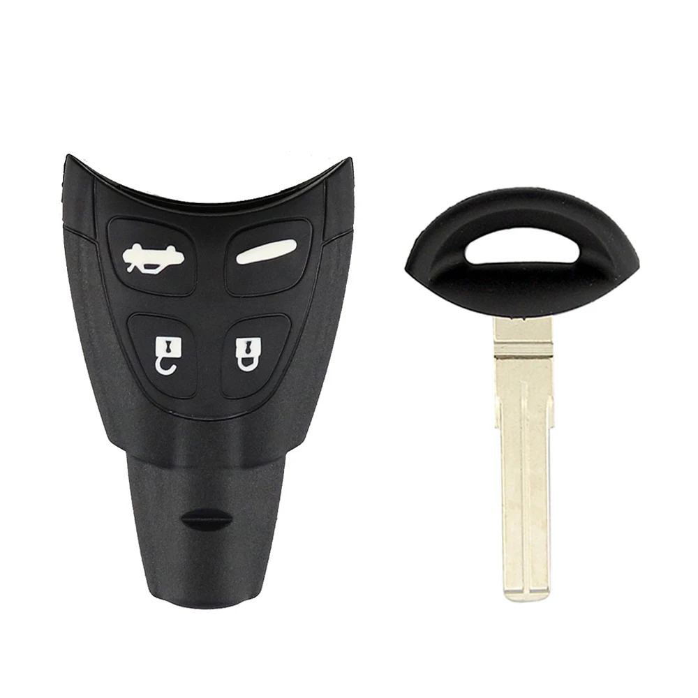 YIQIXIN Remote Car Key For SAAB 93 95 9-3 9-5 2003-2011 With Key Insert Blade Soft Rubber 315/433MHZ ID46 PCF7946 Chip