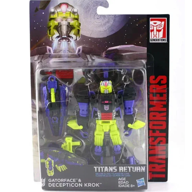 In Stock Transformers G series Titans Return D-Class Krok Collectible Action Figure Hello Kitty Pokemon Stitch Official Squirt