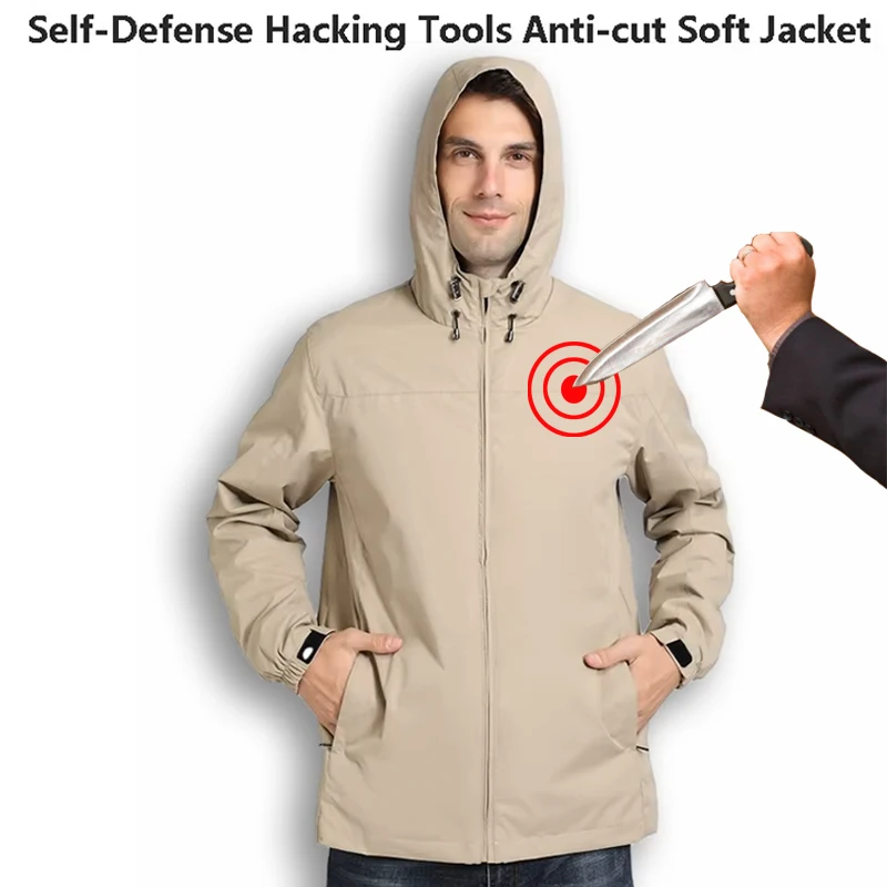 

New 6 Level Flexible Inner Wear Thin Invisible Soft Stab-Proof jacket To Resist Stabbing Sword Slashing Self-Defense clothing