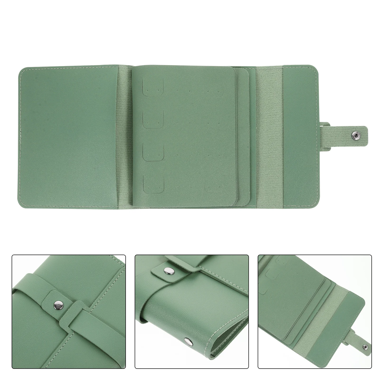 PU Small Travel Jewelry Pouch Foldable Organizer Bag Portable Jewelry Storage Case for Earrings Necklaces