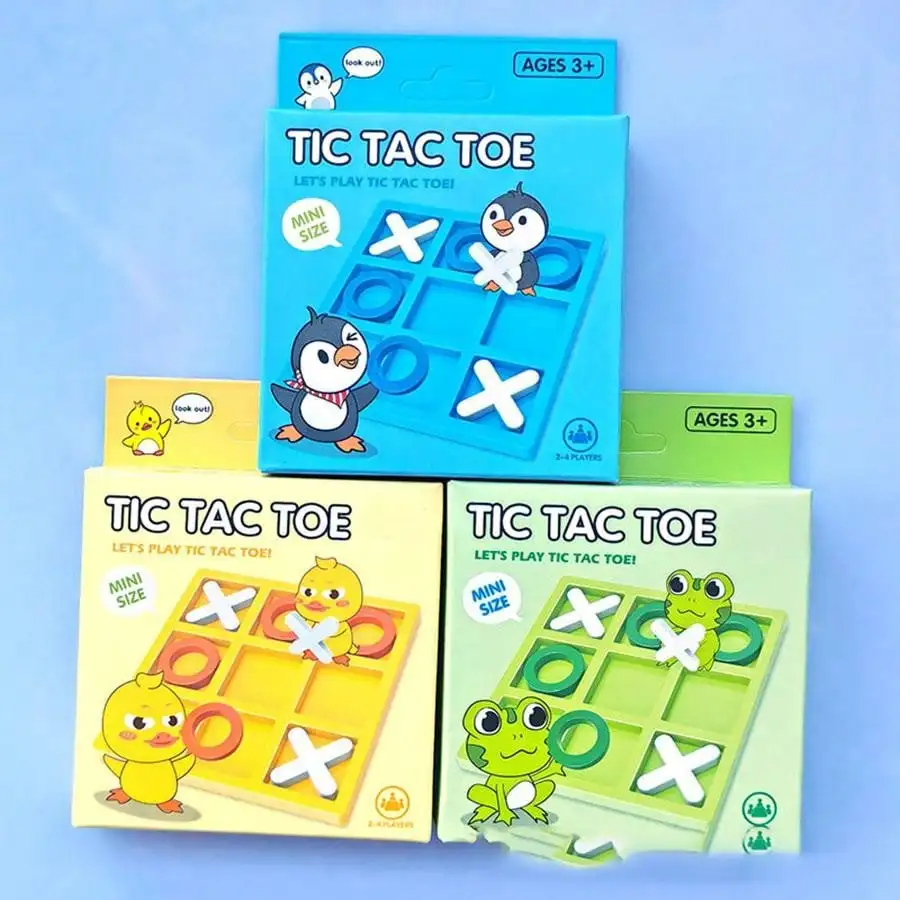 Juego de mesa de batalla de Tic-Tac-Toe para niños, juego de mesa de tres en una fila, conexión Xo, ajedrez, juguete de descompresión de escritorio