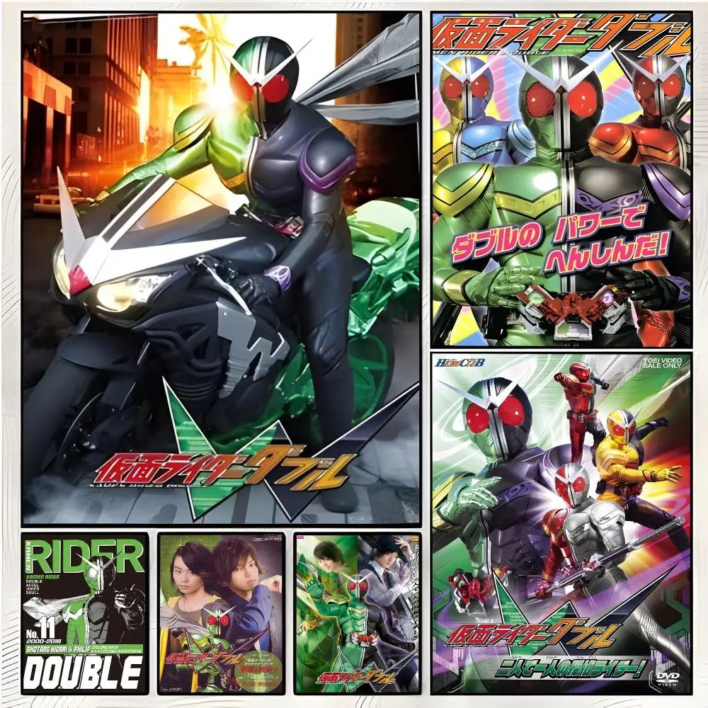 W Tokusatsu Mystery Kamen Rider W Poster Superior Home Space  Indoor Decorative Art & Home Decor