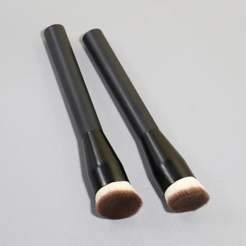 Flat Top Foundation Makeup Brushes Flat Angled Synthetic Hair Face Contour Foundation Liquid Cream Bronzer Buffing Makeup Tool