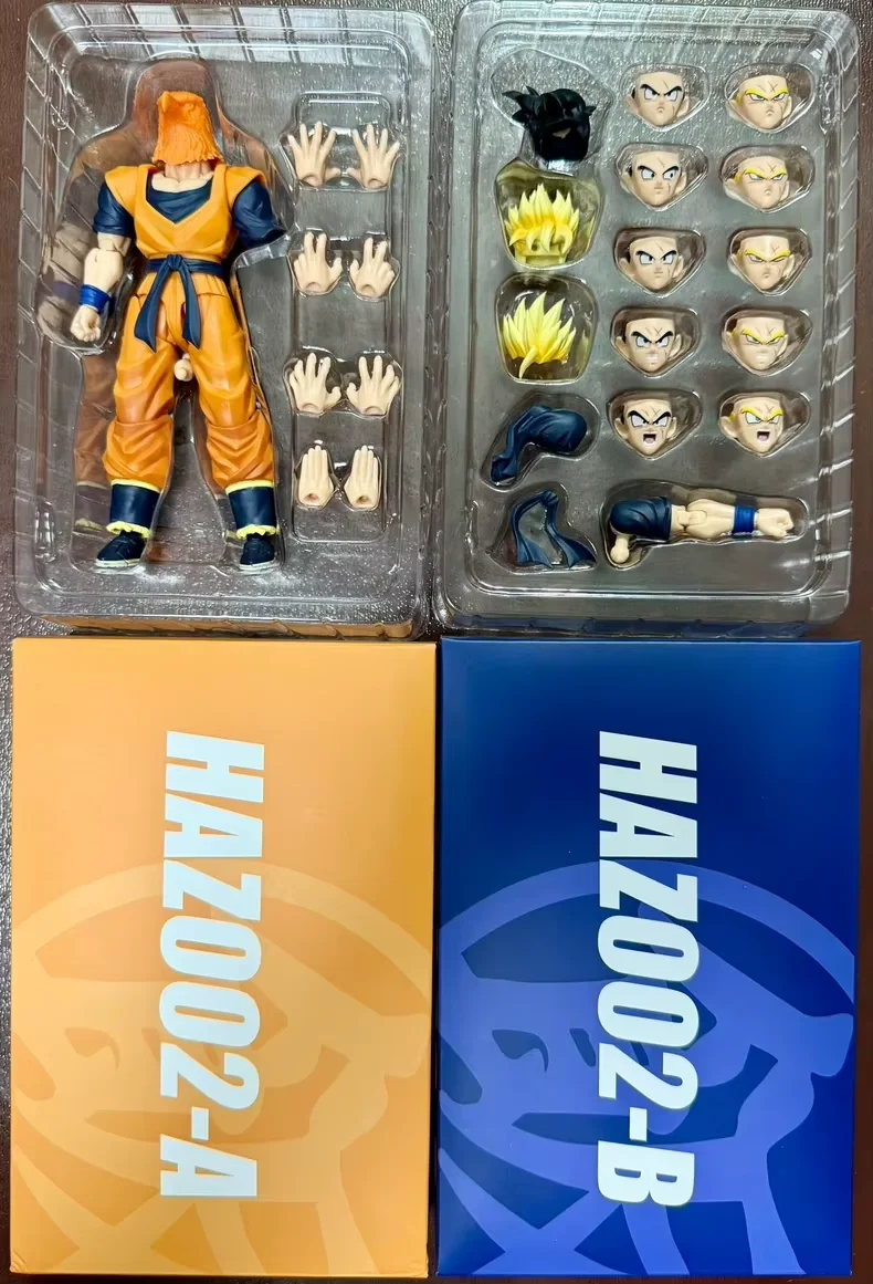 En Stock HM Ha TOYS Studio HAZ002 HAZ003 Figura de Acción de Dragon Ball: Gohan del Futuro con un Brazo, Super Saiyan Gohan, Modelo Coleccionable