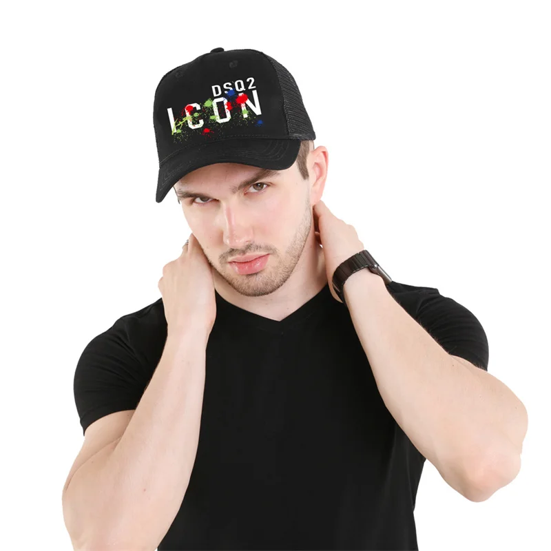 ICON Brand Baseball Cap for Men Women 2024 Summer Black Original Hat Man Breathable Adjustable White Womens Caps casquette homme