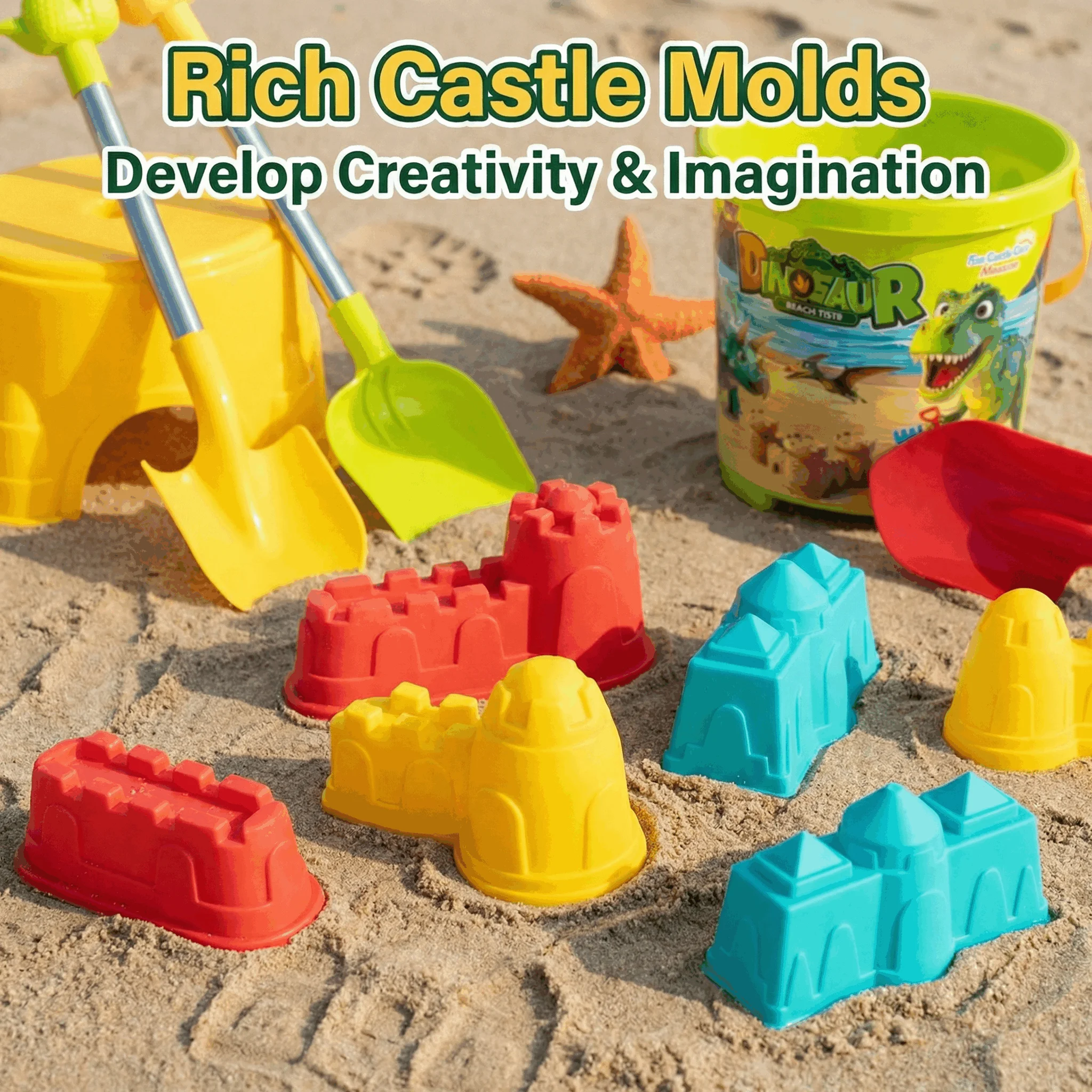 7 jouets de plage dinosaures,  - Kinetic Sand Mold avis et prix