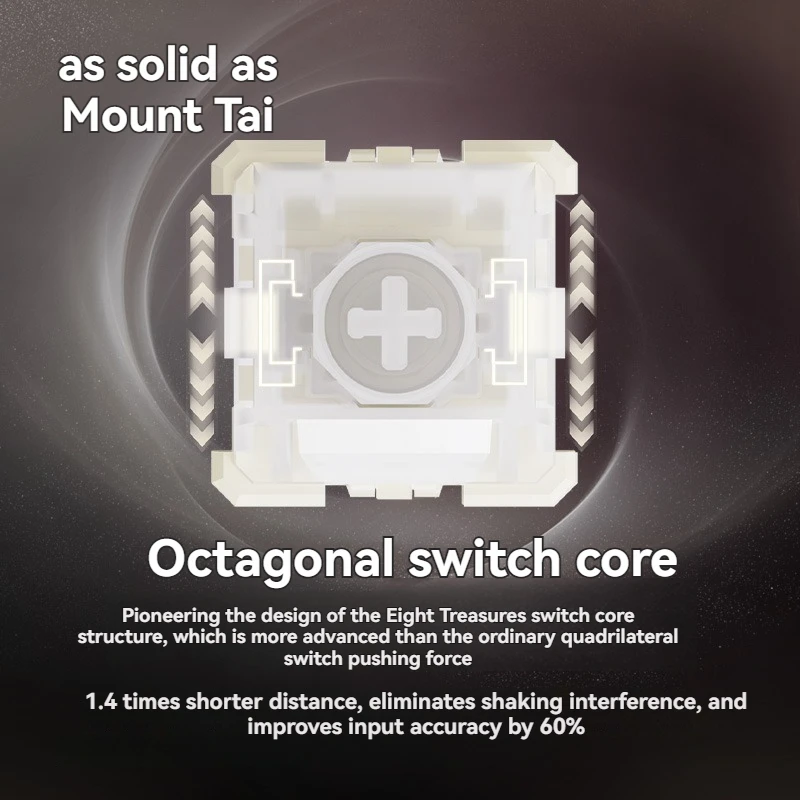 Babao Magnetic Switch Customized Linear Switch 35g Trigger Translucent Switches for Esports Game Mechanical Keyboard Accessories