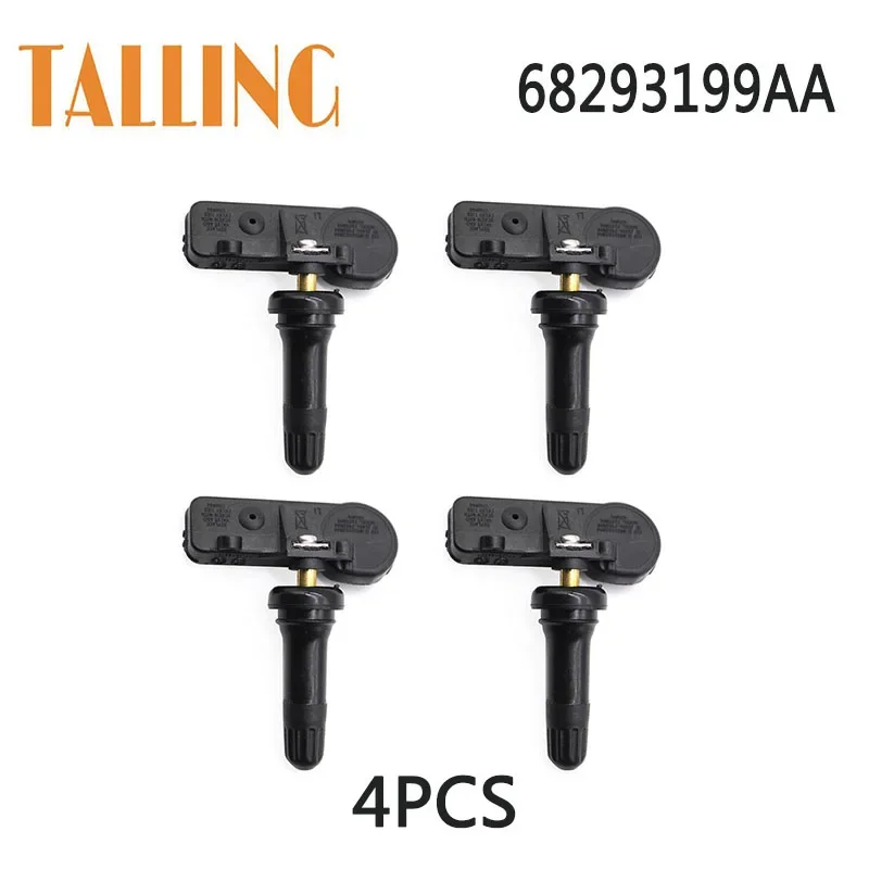 

68293199AA 4Pcs TPMS Tire Pressure Sensor 433MHZ for Dodge RAM Trucks 1500 DT 2019-2022 Engine 5.7L V6 3.0L 3.7L V6 Auto Parts