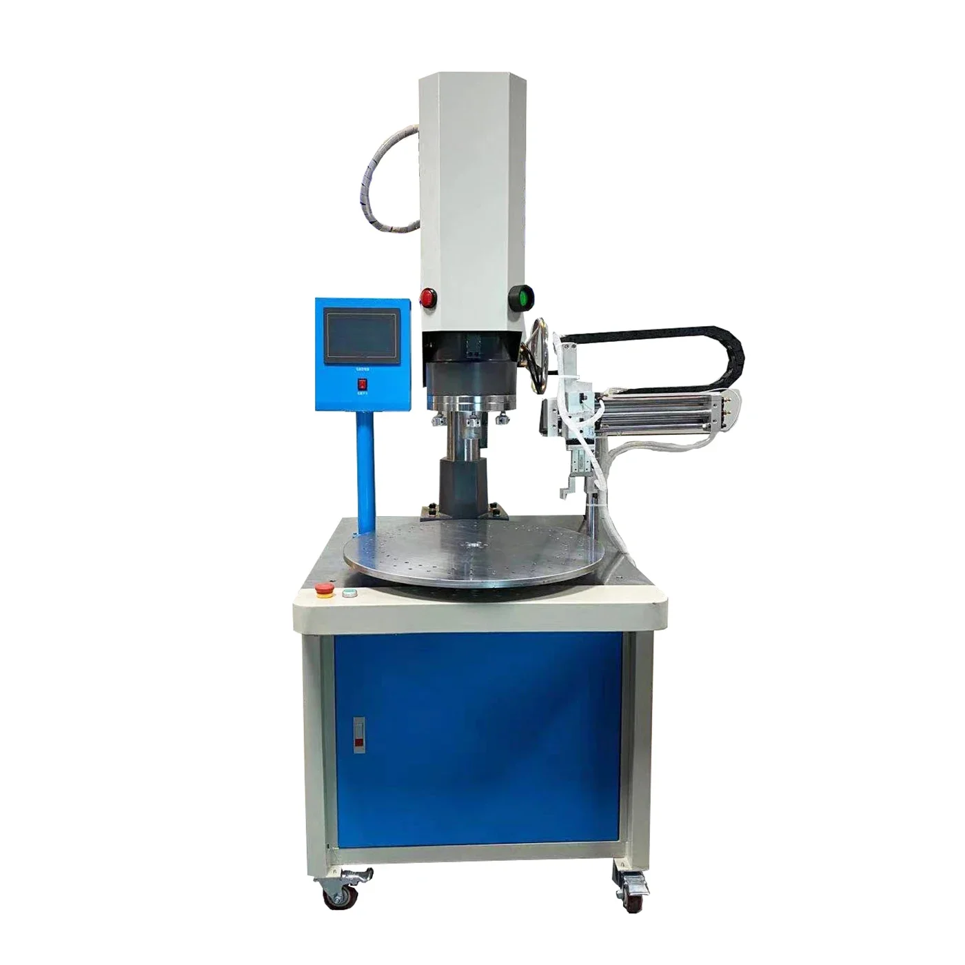 Automatic Ultrasonic welding machine for ABS PE PC PA PP plastic welding with soundproof cover