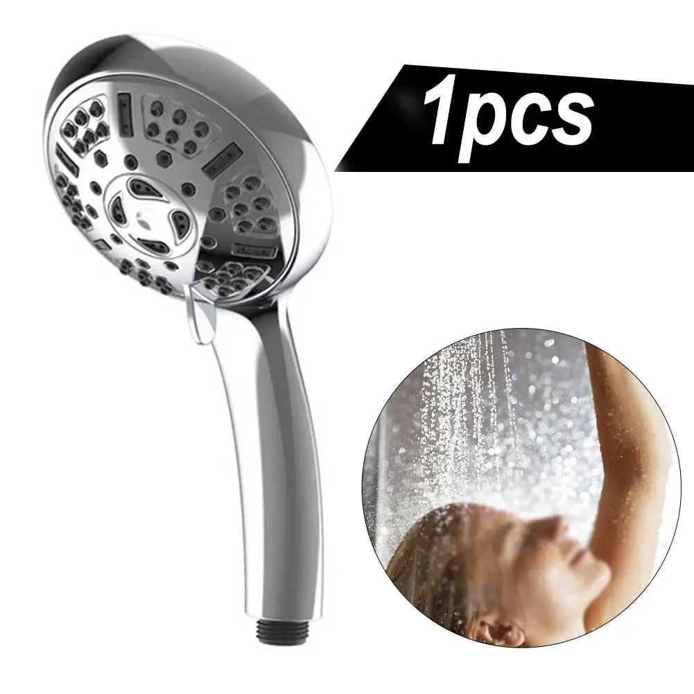 Sprayer Shower Head Plumbing Round Steam Wall Mounted 25*12cm Bath Bathroom Bracket Fixtures Functions Handheld