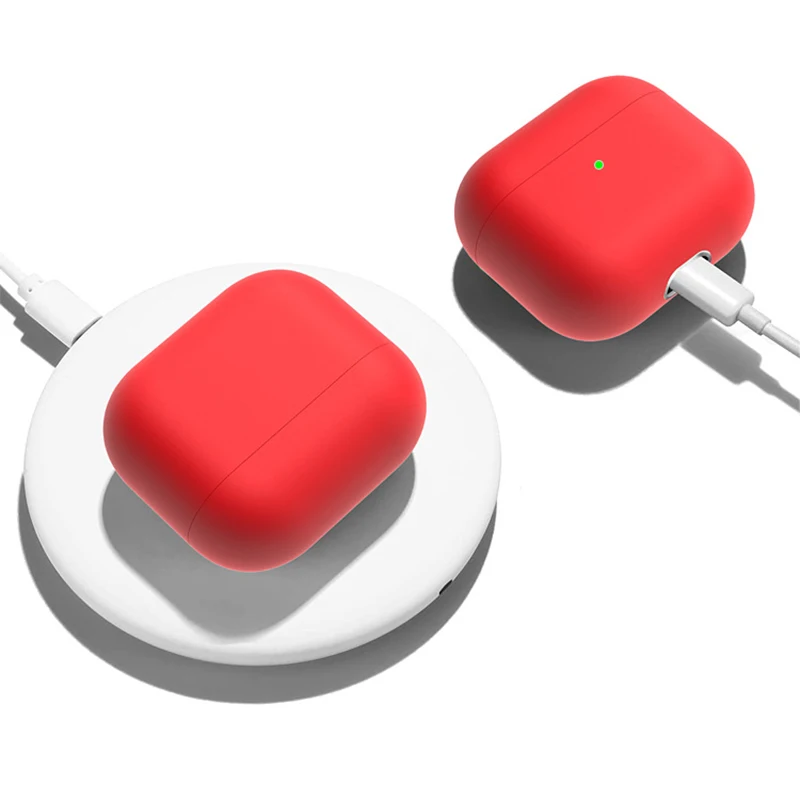 1 упаковка ТПУ силиконовый чехол Защитный чехол для наушников AirPods 3 (AirPods в комплект не входят)