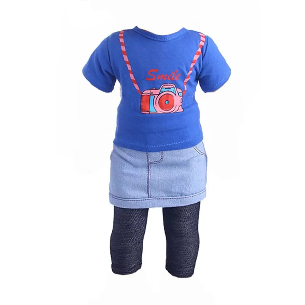 

Girl Changing Dressing Game Dollhouse Accessories Suspender Pants Slip Dress Doll Clothes T-shirt Trousers