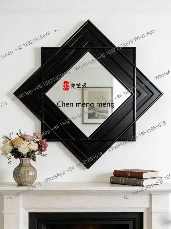 

European retro high-end smart bathroom mirror light luxury modern mirror advanced carving