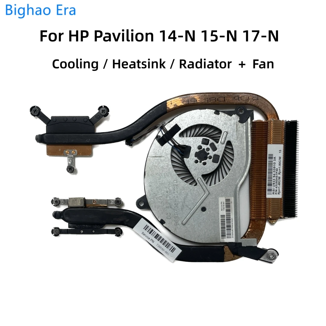 

For HP Pavilion 14-N 15-N 17-N CPU GPU Cooling Heatsink Radiator CPU-Fan 739540-001 734451-001 736278-001 743617-001 736218-001