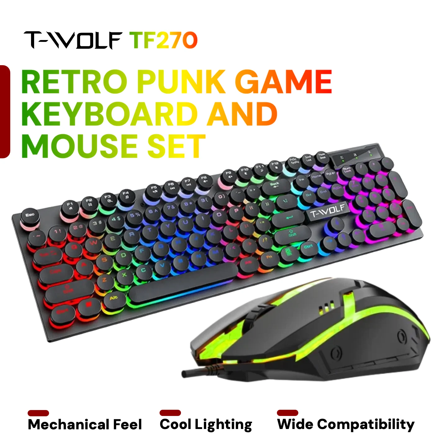 ชุดคีย์บอร์ด เกมมิ่ง เมาส์ หูฟ - Gaming Keyboard Mouse And Headset Combo บทวิจารณ์และราคา
