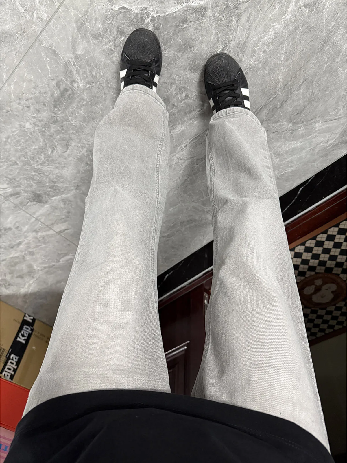 

Мужские джинсы Cleanfit Slim Straight: винтажные, прямые, из денима, для повседневной носки, весна-осень