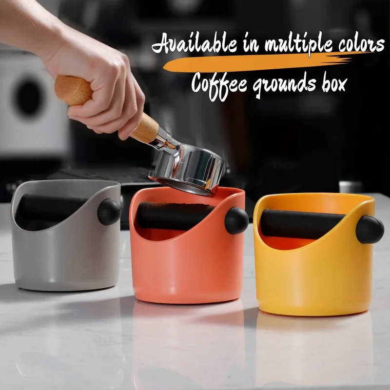 Seau à café en poudre, 1 pièce, poignée de Machine à expresso, boîte à frapper, conteneur organisateur ABS, fente pour déchets, poubelle de recyclage ﻿