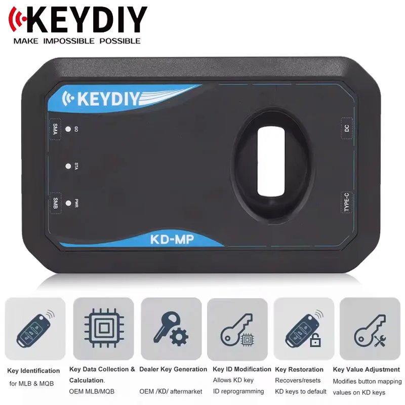 

Инструмент KEYDIY KD-MP для добавления ключей в системы MLB и MQB для Audi, Porsche, Lamborghini, Bentley, VW Touareg, сбор данных для идентификации ключей