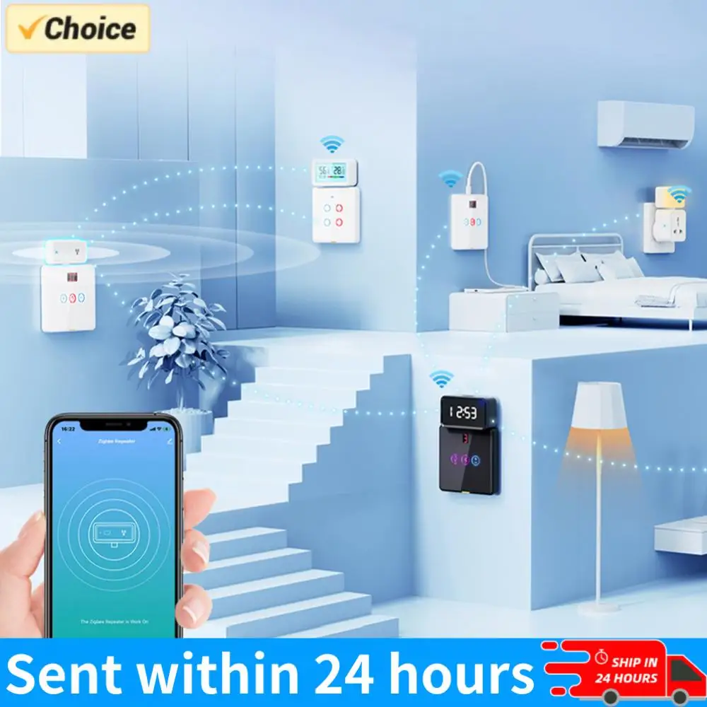 

Усилитель сигнала ZigBee, совместимый с шлюзом ZigBee, тип C, расширитель диапазона, работает с Alexa и Google Home, беспроводной усилитель-ретранслятор.