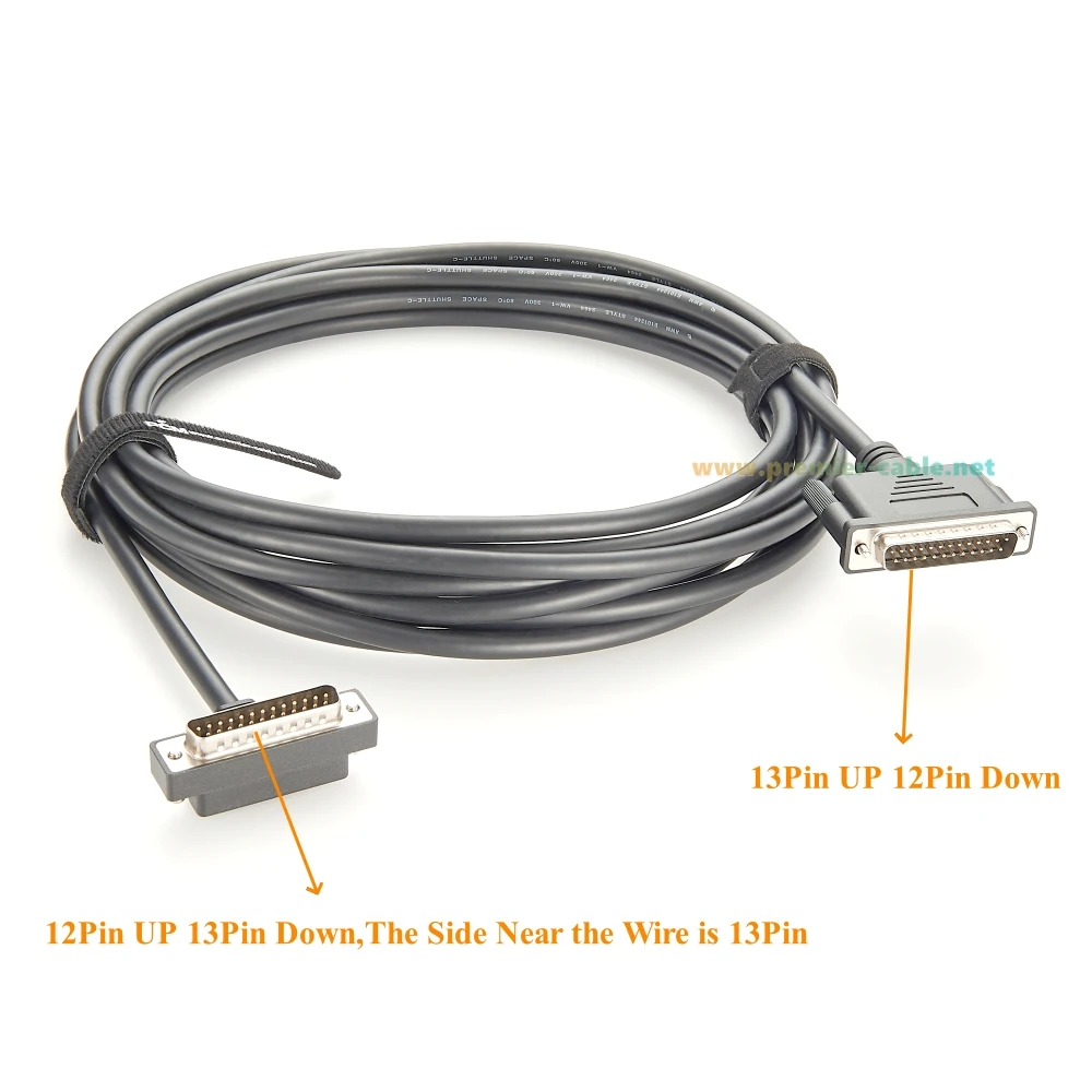 Low profile Right Angle DB25 Connector Cable Slim D-Sub 25Pin DB25 Male to Male Serial Cable UP Down Angled Printer Cable