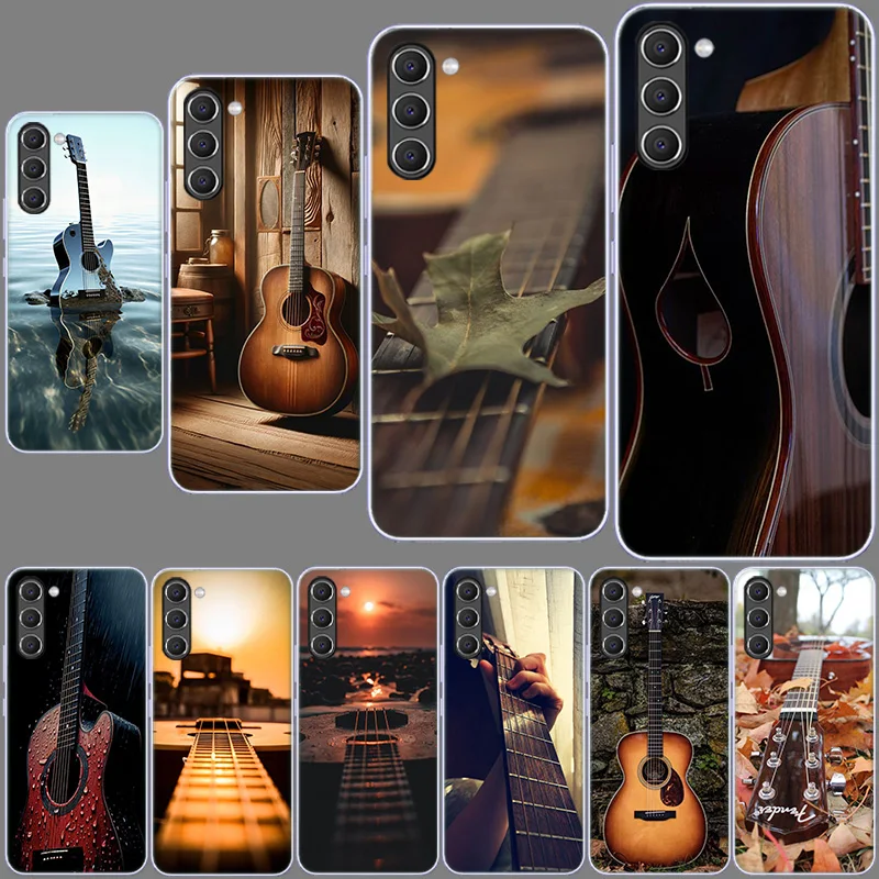 Guitar Collection Phone Case for Samsung A54 A14 A24 A34 5G Galaxy A02S A03S A04S A12 A22 A32 A52 A72 A13 A23 A33 A53 A73 A42 Co