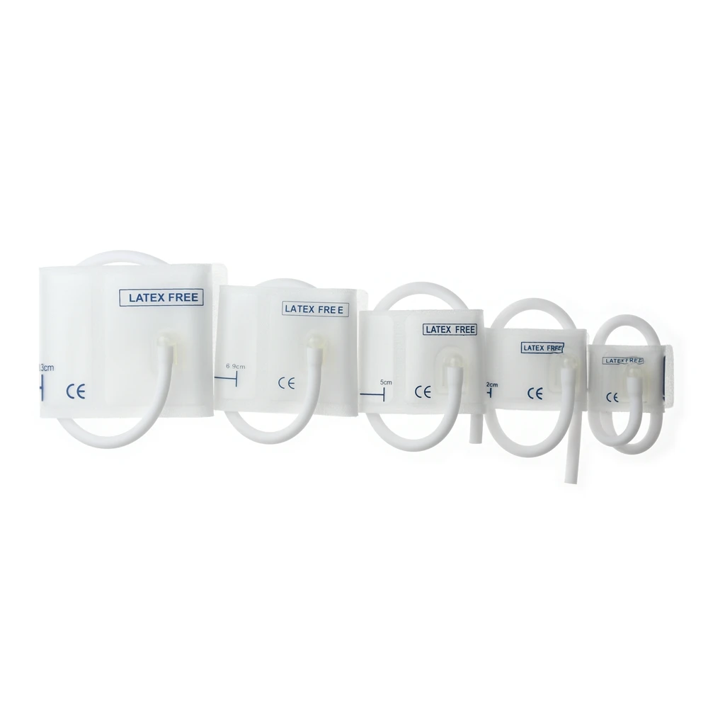 5 Size of Cuff Single Tube Disposable White infant Cuffs Tpu Coat Neonate Blood Pressure Cuff Nibp Cuffs for Neonatal Monitor