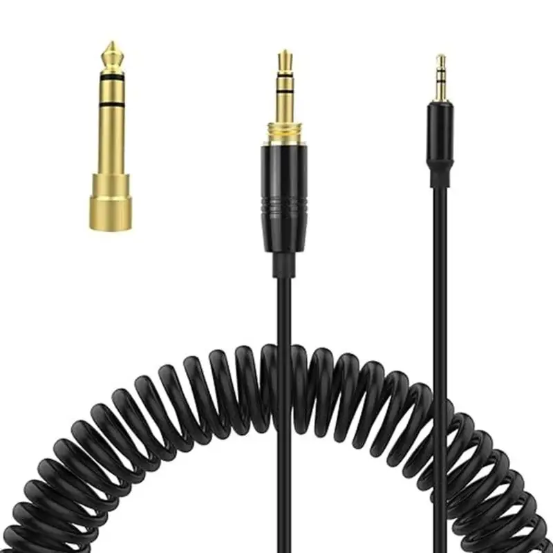 103F Flexible Headphones Coiled Cable for QC25 QC35 QC35II QC45 NC700 Headset 1.7m