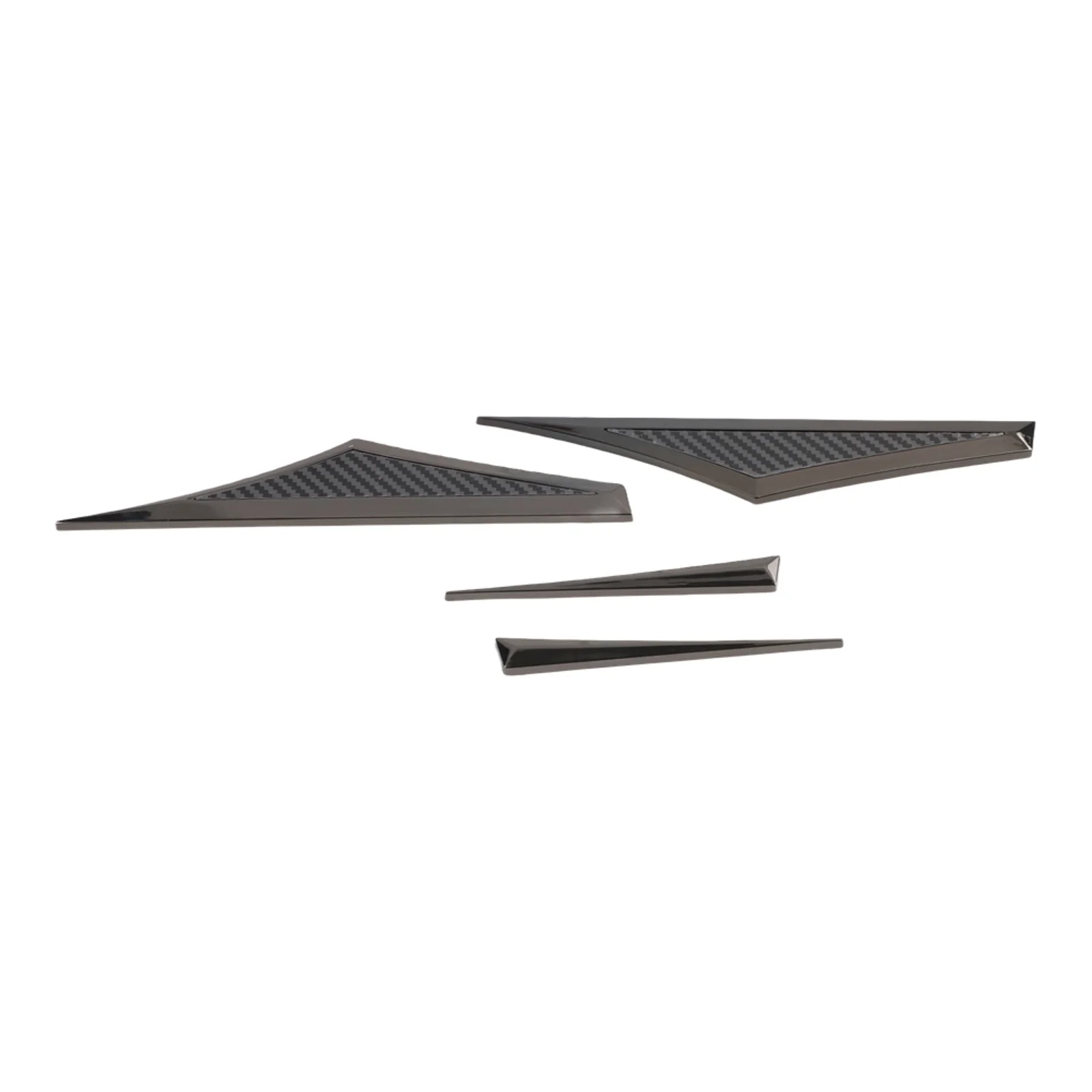 Metal 3D Side Doors Wing Emblem Badge Stickers 2PCS for Car Fender Side Doors and Side Wings Scratch Concealment