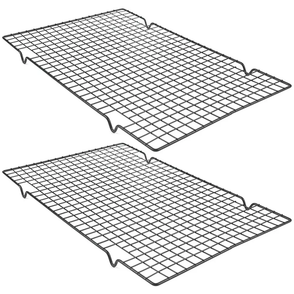 

Набор из 2 прочных износостойких проволочных решеток для охлаждения выпечки, гриля, запекания хлеба, кексов, маффинов, овощей