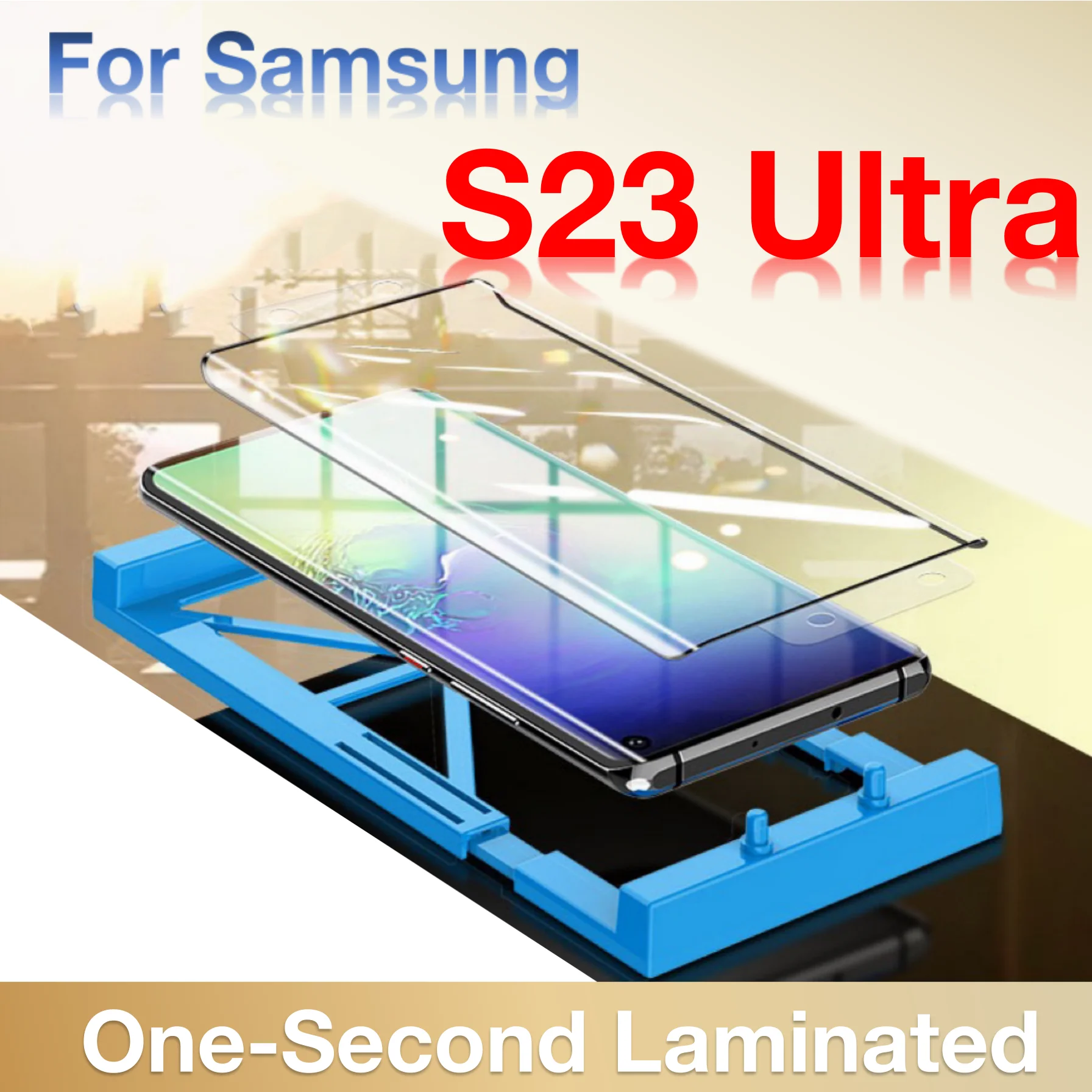 2 Stück Vollkleber-Displayschutzfolie für Samsung Galaxy S23 S24 S22 S21 S20 S10 Note 20 Ultra 10 Plus Keramikfolie Gebogen, Kein Glas – Detail 2
