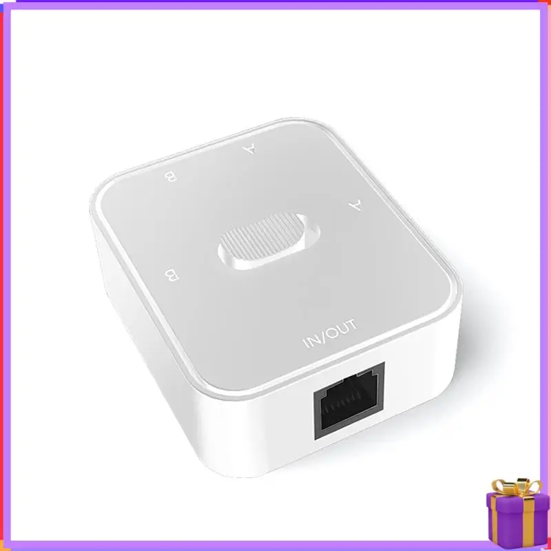 ขั้นสูง 1 PCS 2 พอร์ต RJ45 LAN CAT6 ตัวเลือกสวิตช์ 1000Mbps 2 In 1 Out /1 In 2 Out 2 In 1 Outrj45 เครือข่าย Splitter