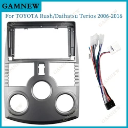 9 Inch Car Radio Fascia Frame 2DIN Install Panel Dashboard For 2006-2016 TOYOTA RUSH/ DAIHATSU TERIOS MANULA  AC