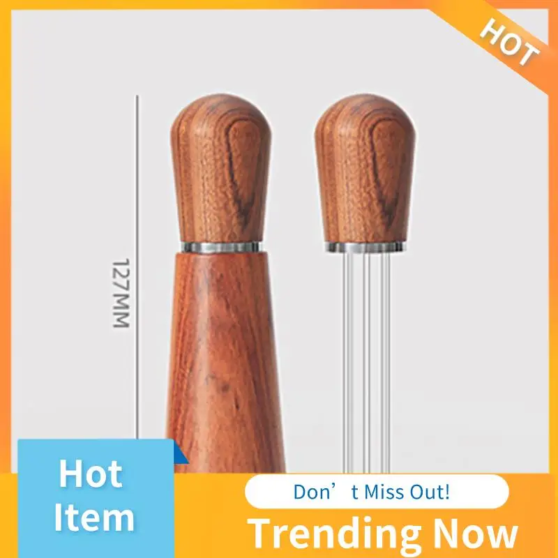 

BBNV-Coffee Stirrer Espresso Coffee Stirrer Distributor Needle Stainless Steel Receive Powder Ring Set Coffee Tool
