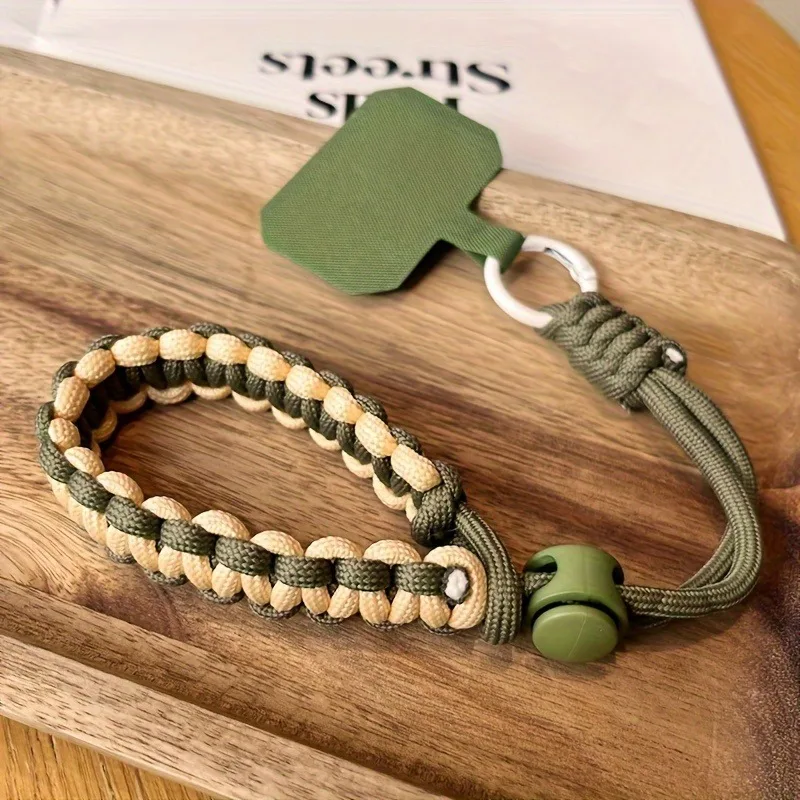 

Universal Wrist Strap Handwoven Adjustable Mobile Phone Case Lanyards Outdoor Sports Anti-Lost Bracelet Hanging Charm Weave Cord
