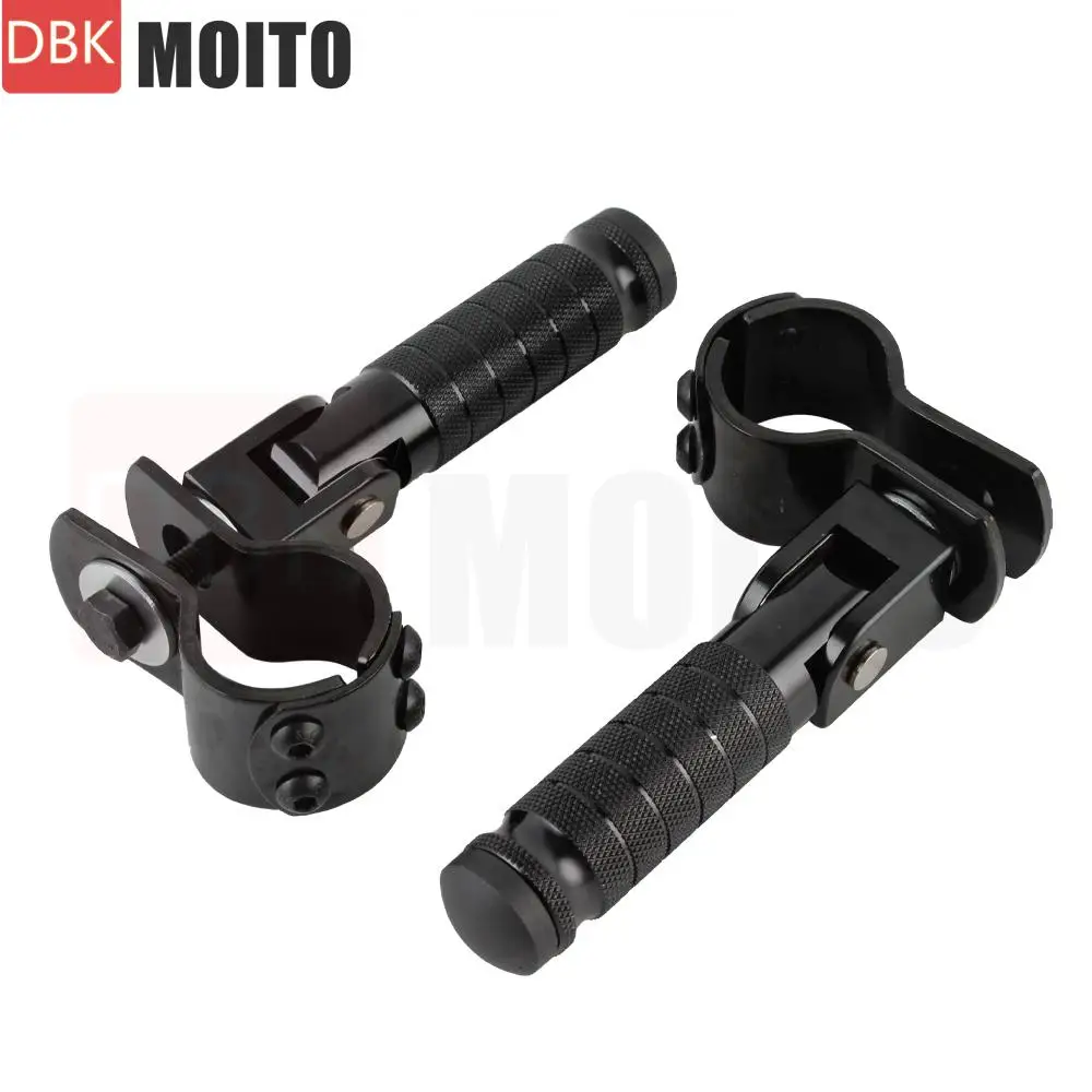 Universal Motorcycle Folding Footrests Passenger Footrest Pedal Rear Foot Pegs Set For CRF1100L CRF1000L ADV CB200X CB150X