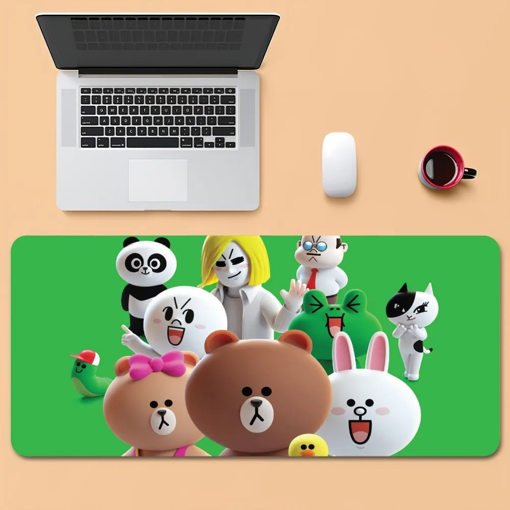 BEAST KINGDOM L-Line Friends Коврик для мыши Офисный большой маленький компьютерный ПК Клавиатура Мышь Резиновая игровая противоскользящая мышь M