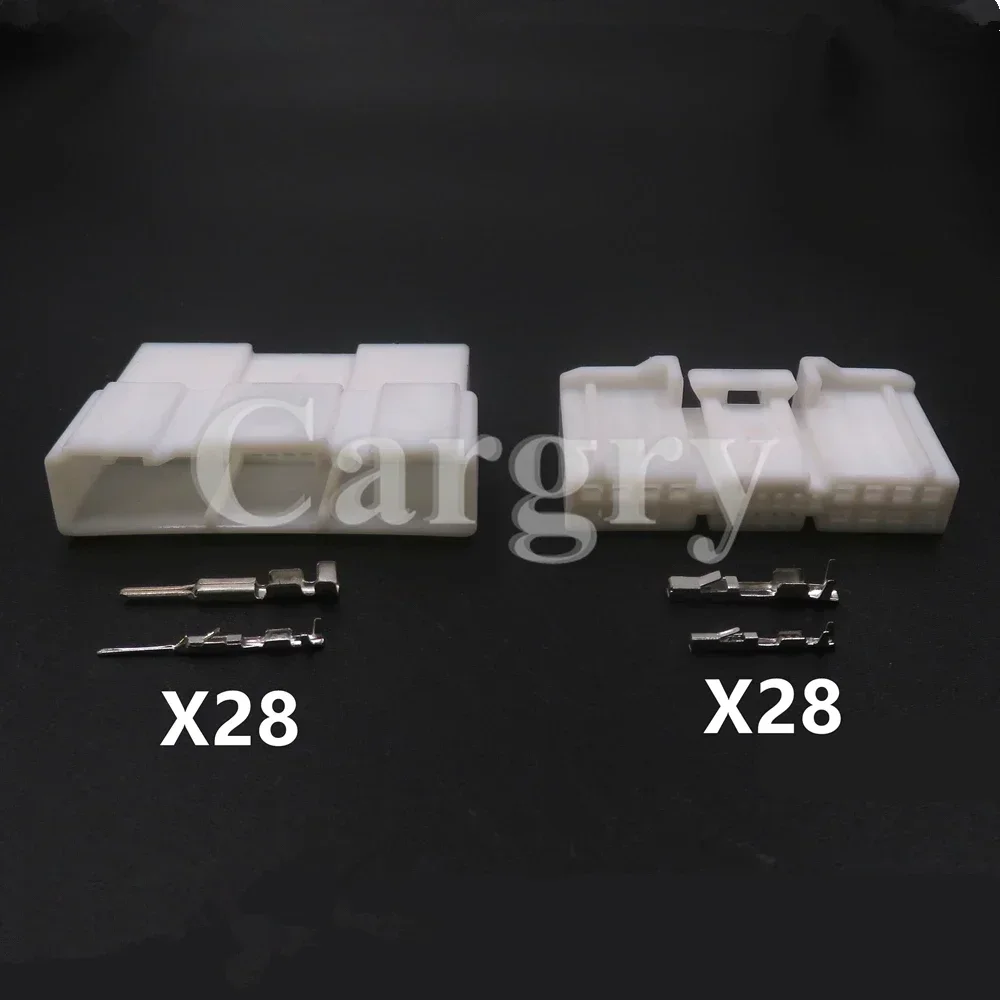 1 Set 28P Automobile Male Female Electrical Connector AC Assembly Car Low Current Electric Wire Composite Socket Auto Parts