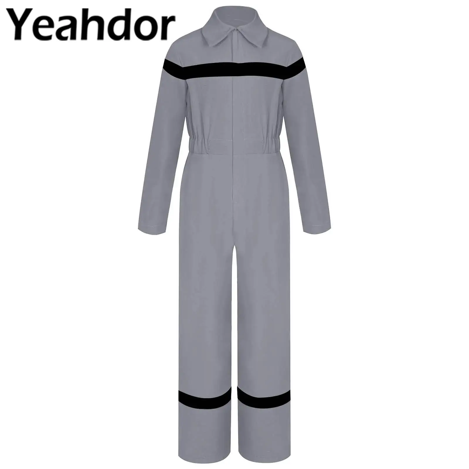 Kid's Coverall for Boys Girls Cosplay Jumpsuit Long Sleeve Bodysuit Halloween Flight Suit Mechanic Carnival Party Stage Dress Up