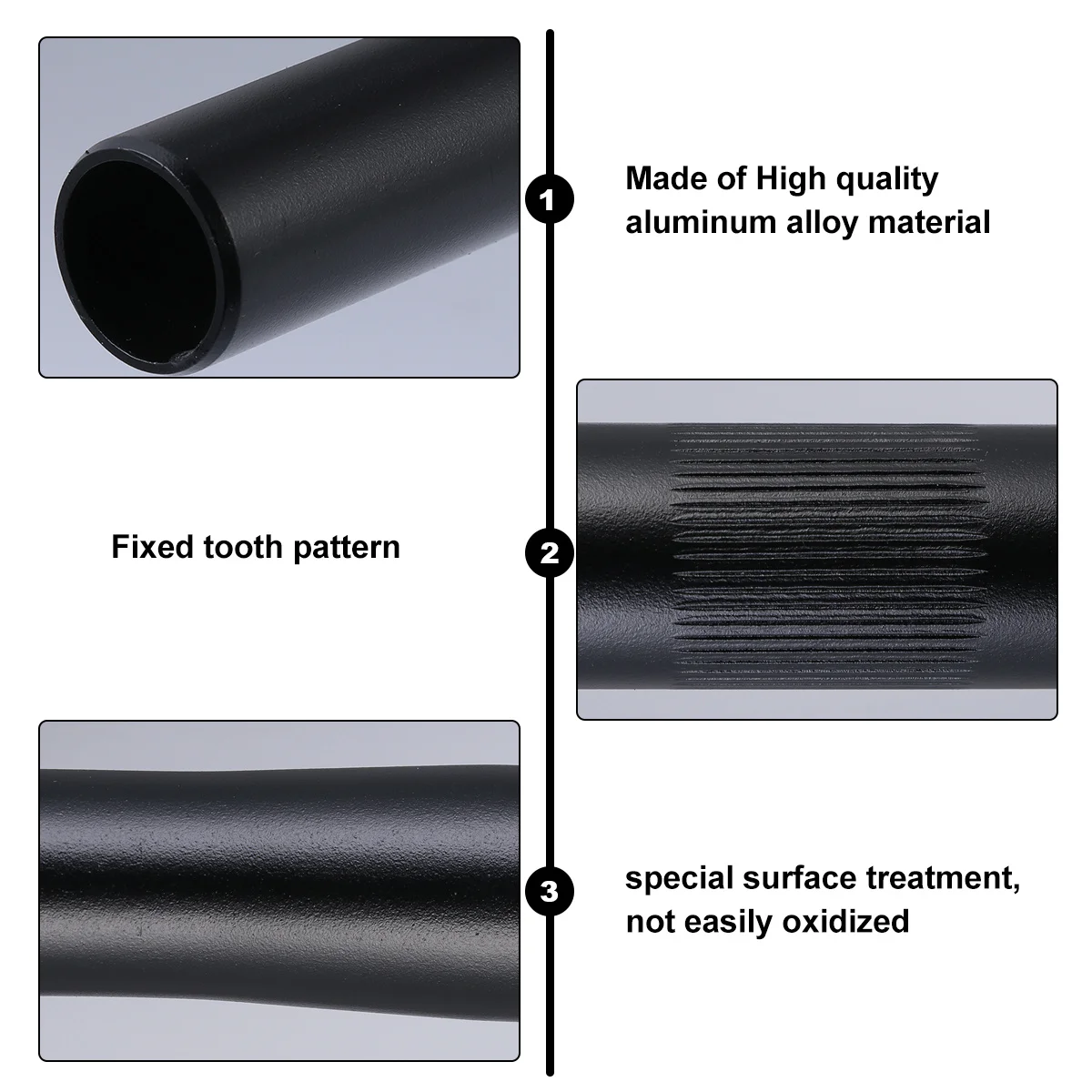 

25.4mm Straight Handlebar Aluminum Alloy Flat Bar for Bike Fixed Gear Strong Lightweight Oxidation Resistant Design