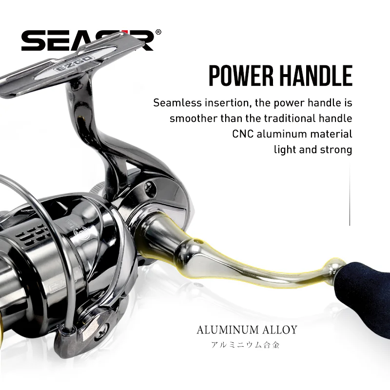2024 SeaSir Fishing reel S T E L L A Same SG1000-6000 All-metal Power Handle Spinning Fishing Reel Saltwater Fishing Tackle