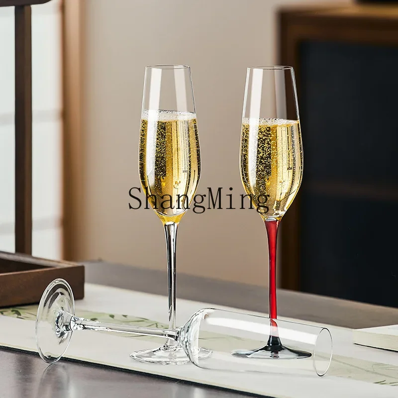 

CLL Champagne Glass Set Crystal Glass Goblet Creative Premium Sparkling Champagne