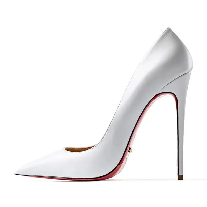 Sexy Red Bottom Shoes Pointed Toe Spring Shallow Sexy Women Pumps Dress Party Wedding High Heels