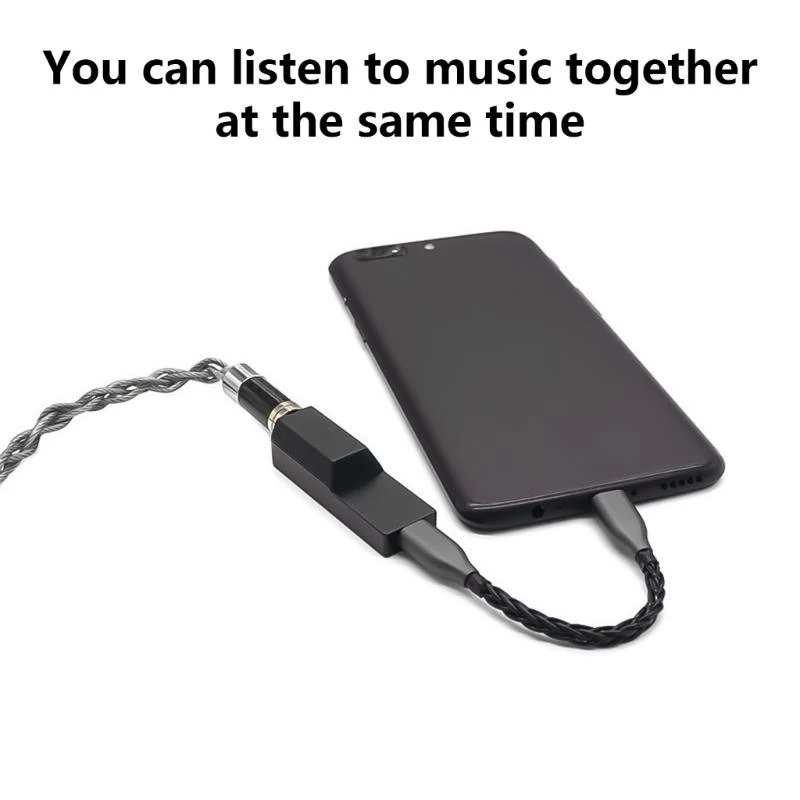 SZ Portable Earphone Amplifier Type C 3.5mm/4.4mm Balanced Lossless Decoding Headphone Amplifier 15-90KHz Frequency