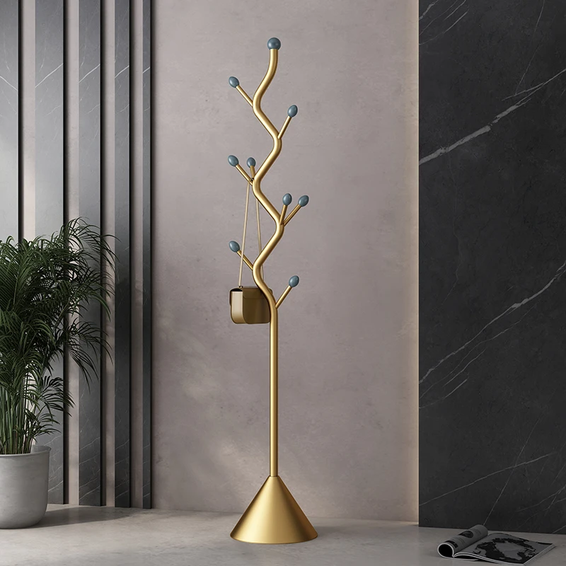 

Hanger floor-to-ceiling bedroom hanger storage simple vertical high-end coat rack household entrance hanging clothes rack